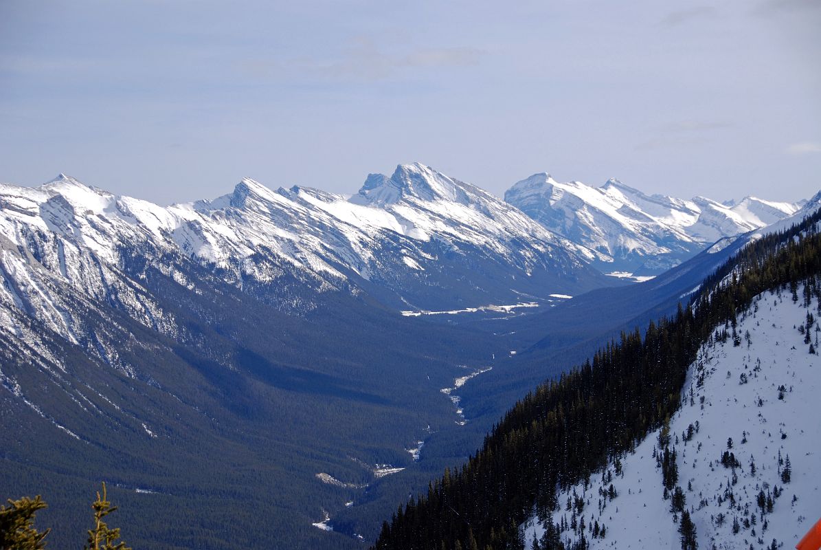 29 Spray Valley, Mount Lawrence Grassi, Three Sisters Faith Peak, Mount Sparrowhawk, Mount Bogart From Sulphur Mountain At Top Of Banff Gondola In Winter